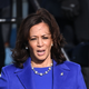 Kamala Harris being sworn in as Vice President.